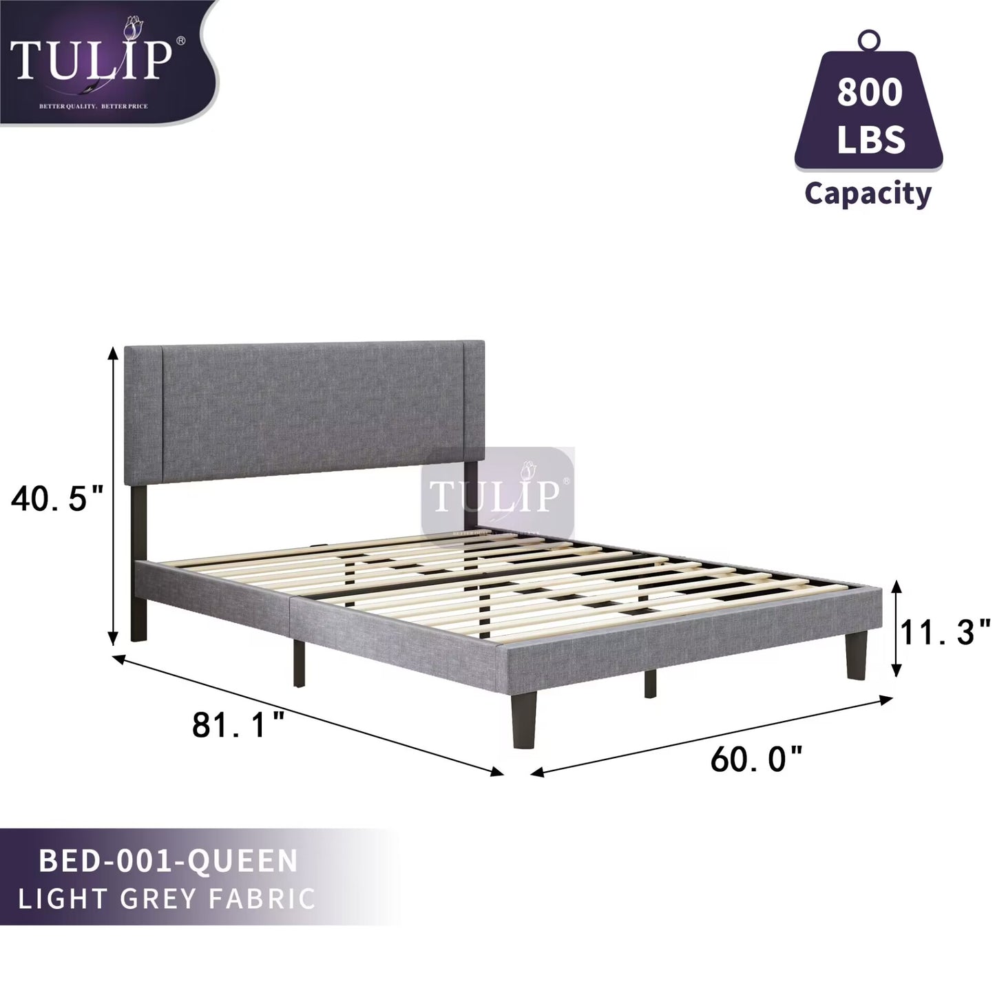 $260 Tulip brand new fabric bed frame#1~High quality!